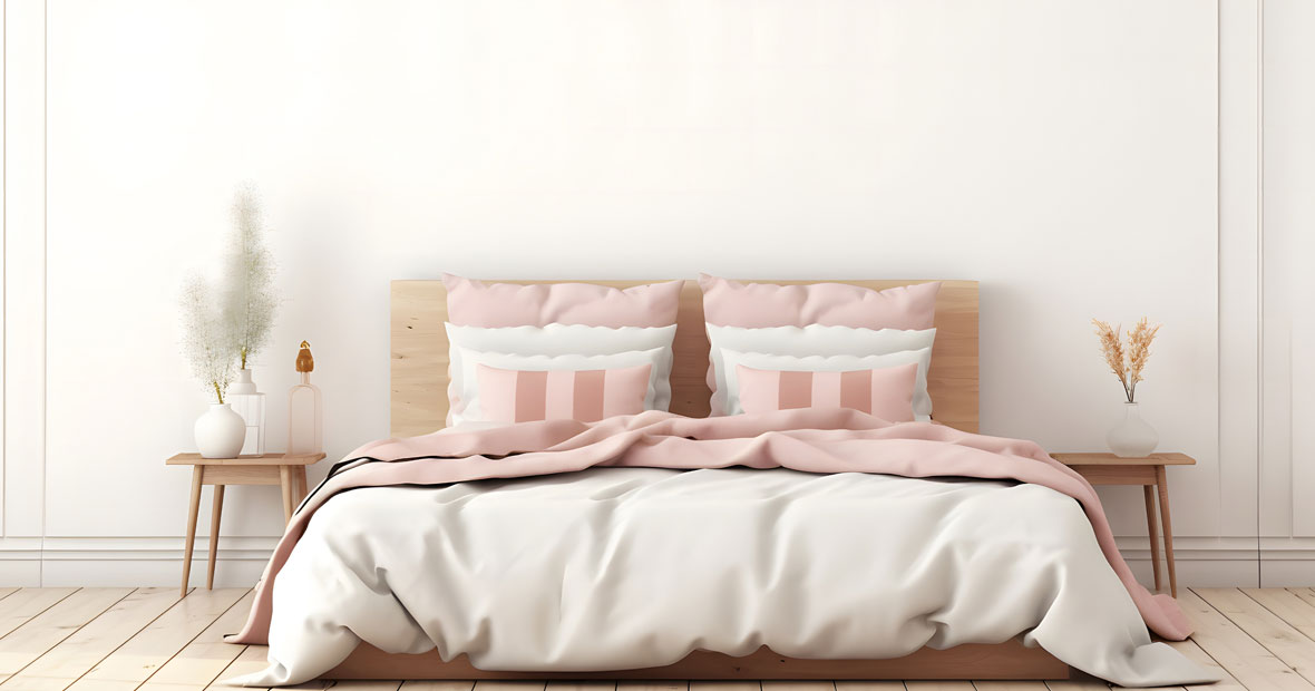 tête de lit avec coussins